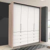 Wohnen Schlafraum Kleiderschrank mit 8 Schubladen und 2 Falttüren - Vaclyn