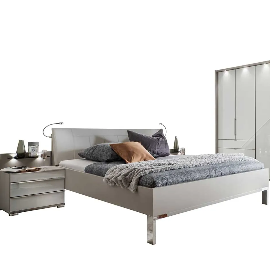 Schlafraum Set in Weiß & Grau - Tumiva (vierteilig)^Wohnen Sale