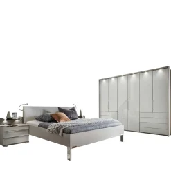 Schlafraum Set in Weiß & Grau - Tumiva (vierteilig)^Wohnen Sale