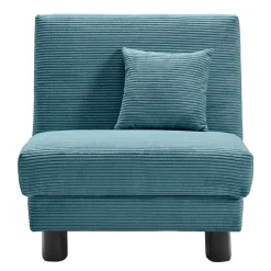 Wohnen Schlafsessel in Petrol aus Cord - Geraldo