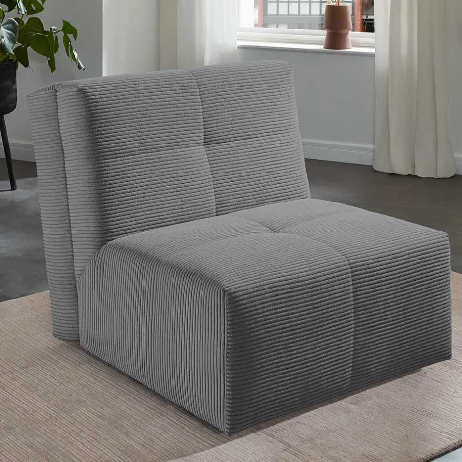 Schlafsessel ohne Armlehnen in Anthrazit - Anzarote^Wohnen Best