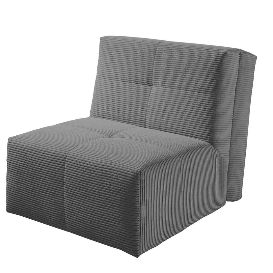 Schlafsessel ohne Armlehnen in Anthrazit - Anzarote^Wohnen Best