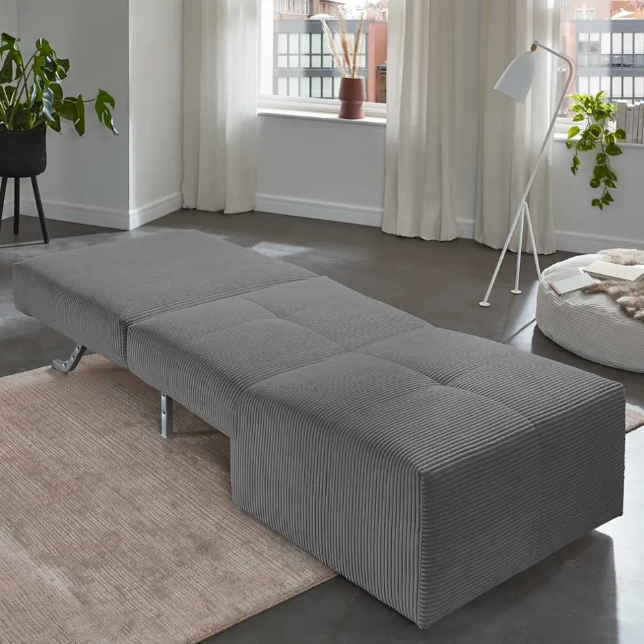 Schlafsessel ohne Armlehnen in Anthrazit - Anzarote^Wohnen Best