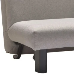 Schlafsofa als Einzelbett oder Doppelbett Tutran in Hellgrau Webstoff^Wohnen Outlet