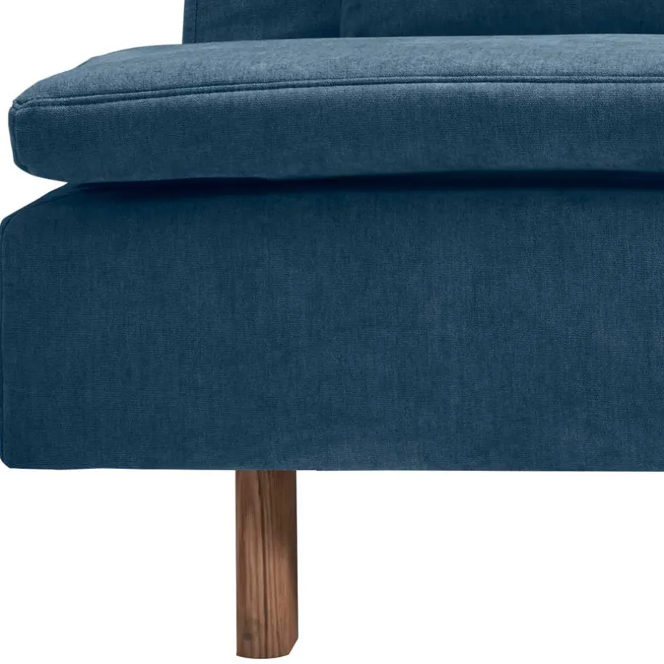 Wohnen Schlafsofa in Blau und Eiche - Jesticas