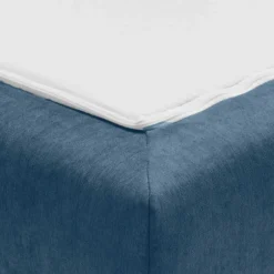 Wohnen Schlafsofa in Blau und Eiche - Jesticas