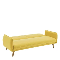 Schlafsofa in Gelb Strukturstoff - Puneca^Wohnen