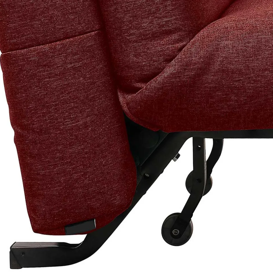 Schlafsofa in Rot Stoffbezug - Surci^Wohnen Best
