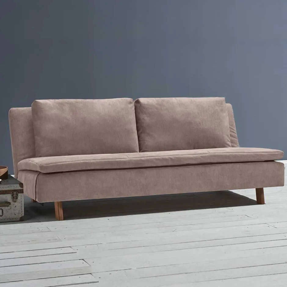 Schlafsofa in Schlamm und Eiche - Cowjoy^Wohnen Discount