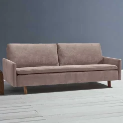 Schlafsofa in Schlammfarben mit Eiche - Anguro^Wohnen Hot