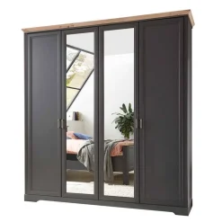 Schlafzimmer Bettanlage und Schrank Set - Zenuvra (vierteilig)^Wohnen Outlet