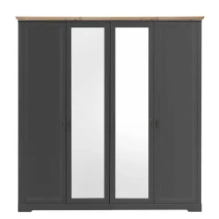 Schlafzimmer Bettanlage und Schrank Set - Zenuvra (vierteilig)^Wohnen Outlet