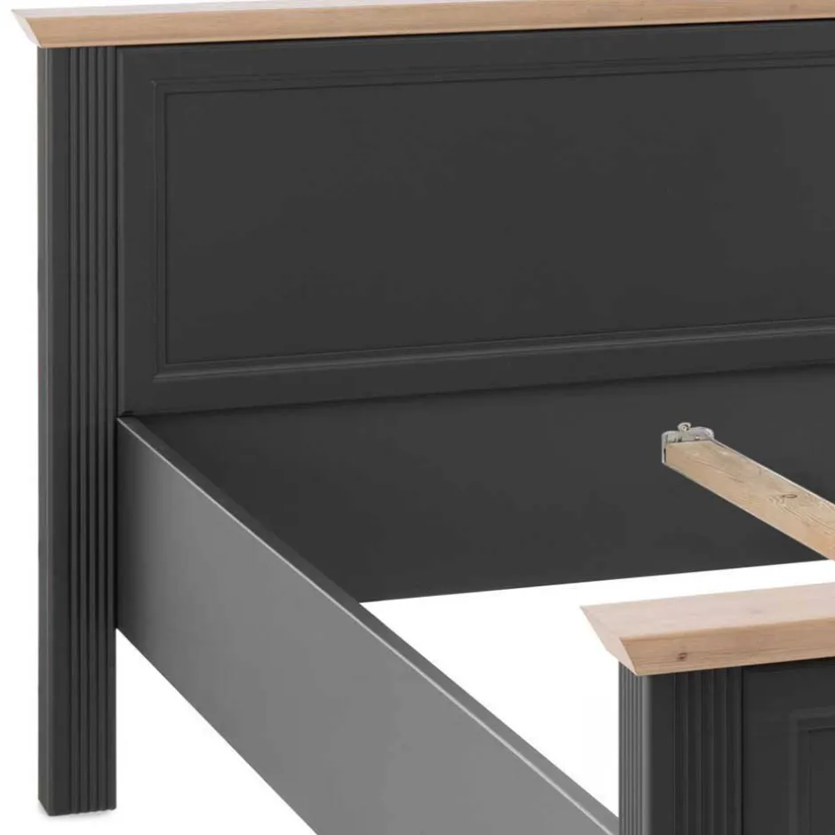 Schlafzimmer Bettanlage und Schrank Set - Zenuvra (vierteilig)^Wohnen Outlet