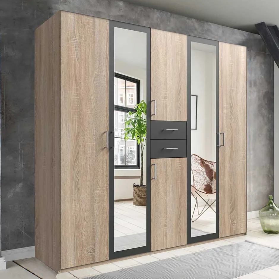 Schlafzimmer Drehtürenschrank modern - Ride^Wohnen Discount