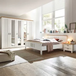 Wohnen Schlafzimmer Einrichtung im Country Look - Malvissa (vierteilig)