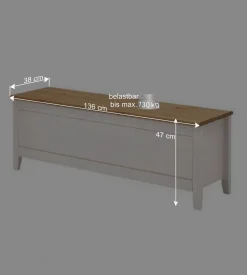 Wohnen Schlafzimmer Einrichtung Oradea im Landhausstil (vierteilig)