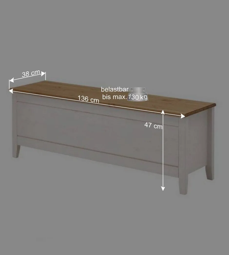 Wohnen Schlafzimmer Einrichtung Oradea im Landhausstil (vierteilig)