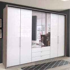 Schlafzimmer Falttüren-Schrank mit Spiegel - Empresian^Wohnen Clearance