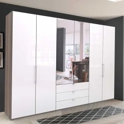 Schlafzimmer Falttüren-Schrank mit Spiegel - Empresian^Wohnen Clearance