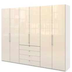 Schlafzimmer Falttürenschrank in Creme Weiß - Zidarie^Wohnen Clearance