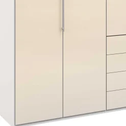 Schlafzimmer Falttürenschrank in Creme Weiß - Zidarie^Wohnen Clearance