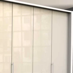 Schlafzimmer Falttürenschrank in Creme Weiß - Zidarie^Wohnen Clearance