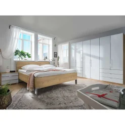 Schlafzimmer in Eiche Bianco & Weiß - Nuetran (vierteilig)^Wohnen New