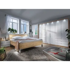 Schlafzimmer in Eiche Bianco & Weiß - Nuetran (vierteilig)^Wohnen New