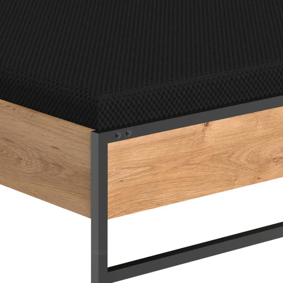 Schlafzimmer in Plankeneiche & Schwarzgrau - Bram (vierteilig)^Wohnen Best