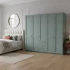Schlafzimmer Kleiderschrank in Graugrün - Rajavo^Wohnen Clearance