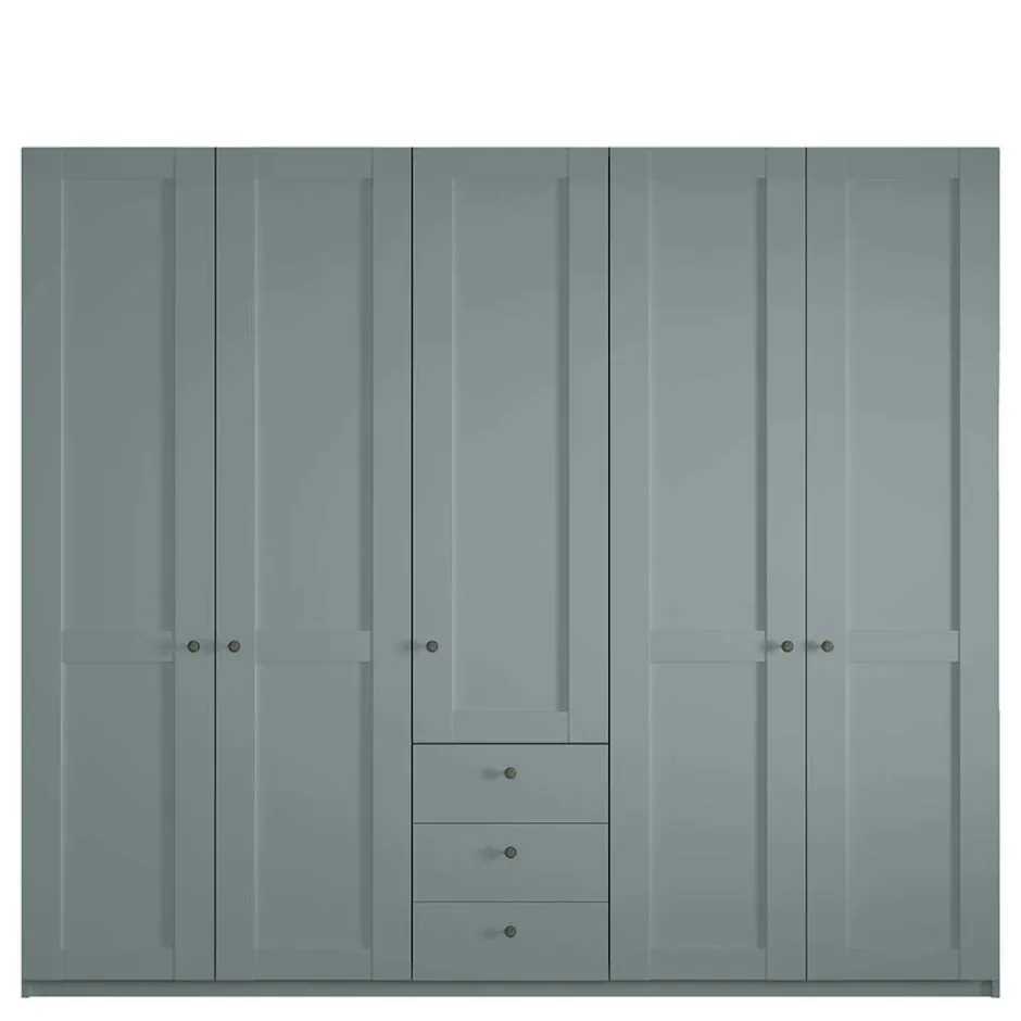 Schlafzimmer Kleiderschrank in Graugrün - Rajavo^Wohnen Clearance