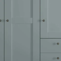 Schlafzimmer Kleiderschrank in Graugrün - Rajavo^Wohnen Clearance