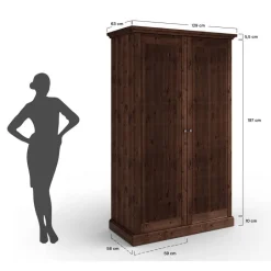 Schlafzimmer Kleiderschrank in Dunkelbraun - Nauizia^Wohnen Hot