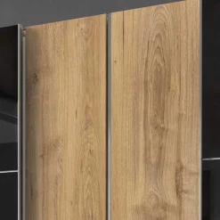 Wohnen Schlafzimmer Kleiderschrank in Dunkelgrau Glas - Hectos