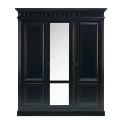 Wohnen Schlafzimmer Kleiderschrank Andoro in Schwarz