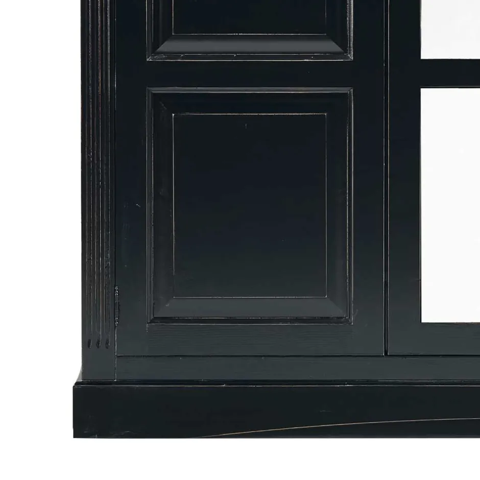 Wohnen Schlafzimmer Kleiderschrank Andoro in Schwarz