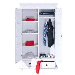 Schlafzimmer Kleiderschrank Powera in Weiß^Wohnen