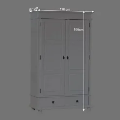 Schlafzimmer Kleiderschrank Powera in Weiß^Wohnen