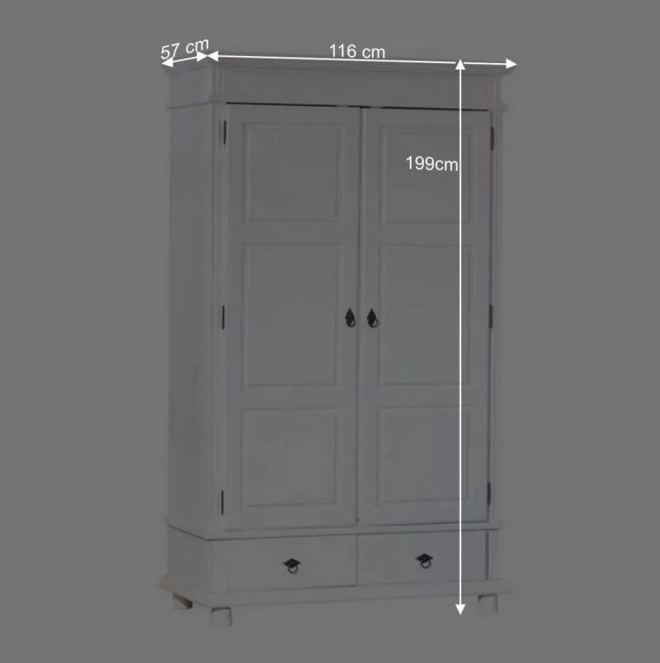 Schlafzimmer Kleiderschrank Powera in Weiß^Wohnen