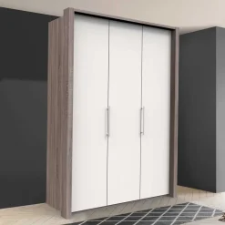 Schlafzimmer Kleiderschrank modern in Weiß - Tivierto^Wohnen Clearance