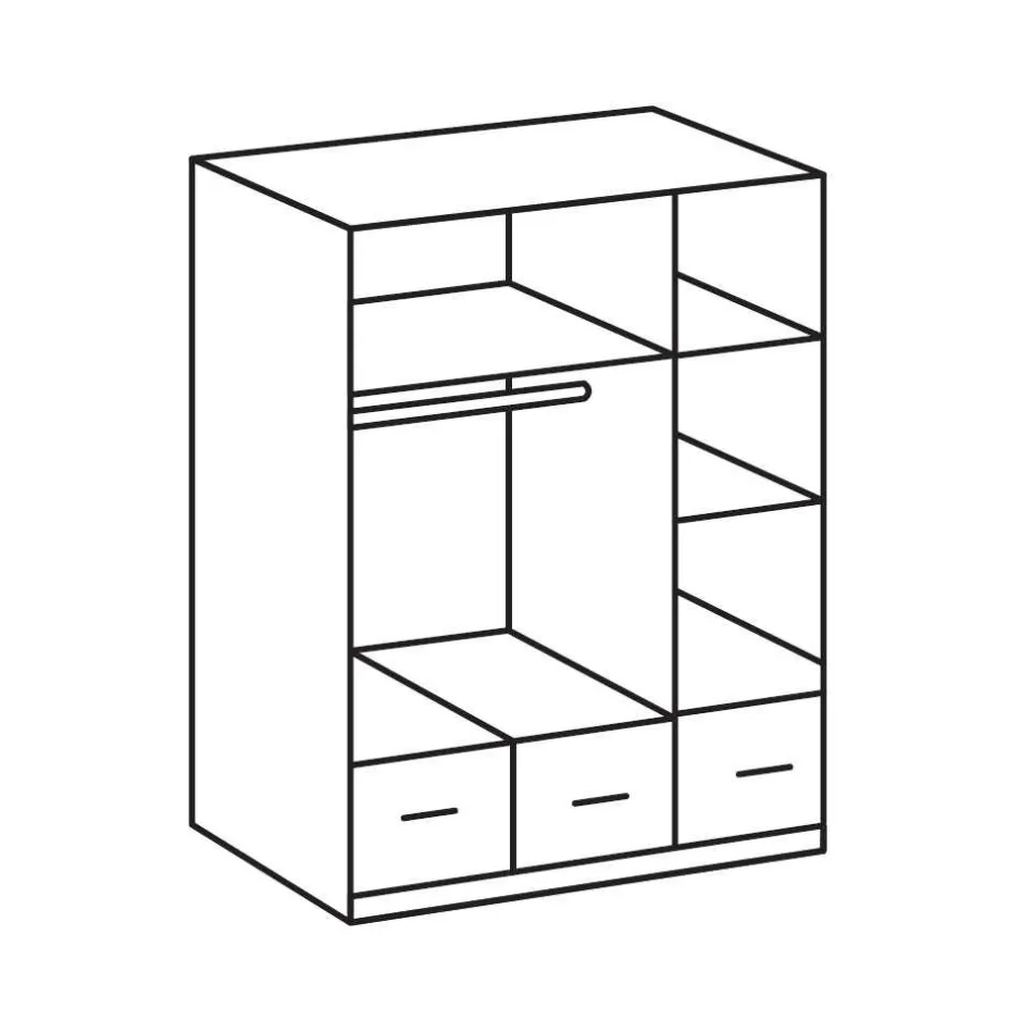 Schlafzimmer Kleiderschrank Mellevos in Weiß^Wohnen Hot
