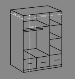 Schlafzimmer Kleiderschrank Mellevos in Weiß^Wohnen Hot