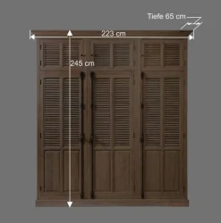 Schlafzimmer Kleiderschrank Taunton mit drei Türen^Wohnen Outlet