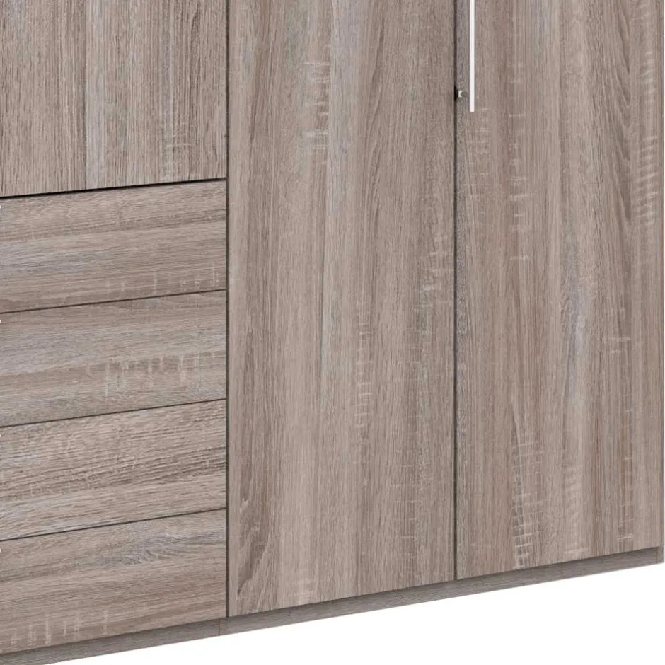 Schlafzimmer Kleiderschrank in Eiche dunkel - Crenba^Wohnen