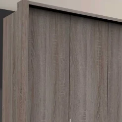 Schlafzimmer Kleiderschrank in Eiche dunkel - Crenba^Wohnen