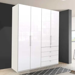 Schlafzimmer Kombi-Kleiderschrank in Weiß - Dolienca^Wohnen Sale