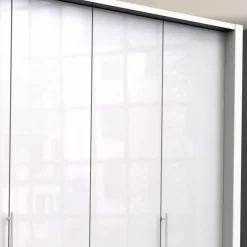 Schlafzimmer Kombi-Kleiderschrank in Weiß - Dolienca^Wohnen Sale