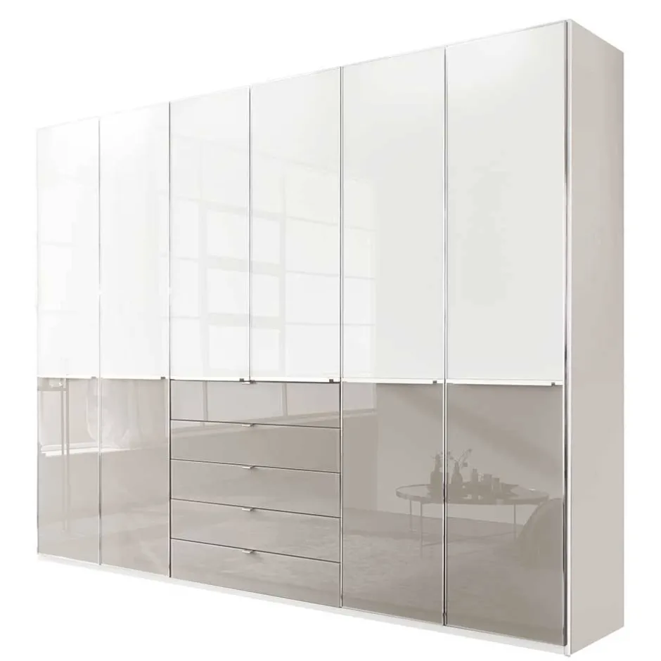 Schlafzimmer Kombi-Kleiderschrank 6-türig - Pascan^Wohnen Outlet