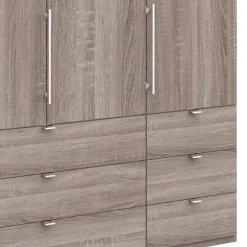 Schlafzimmer Kombischrank in Eiche dunkel - Crenba^Wohnen Best