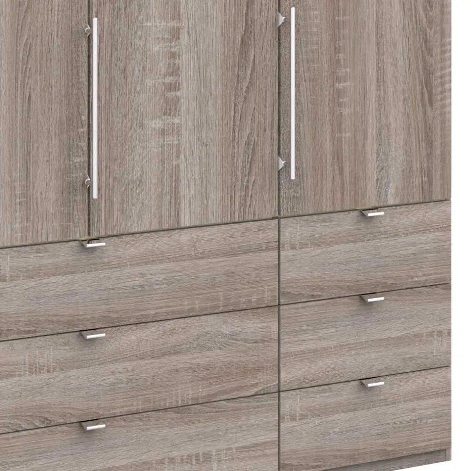 Schlafzimmer Kombischrank in Eiche dunkel - Crenba^Wohnen Best